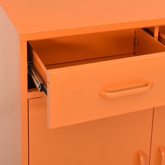 vidaXL skapītis, 80x35x101,5 cm, tērauds, oranžs цена и информация | Шкафчики в гостиную | 220.lv