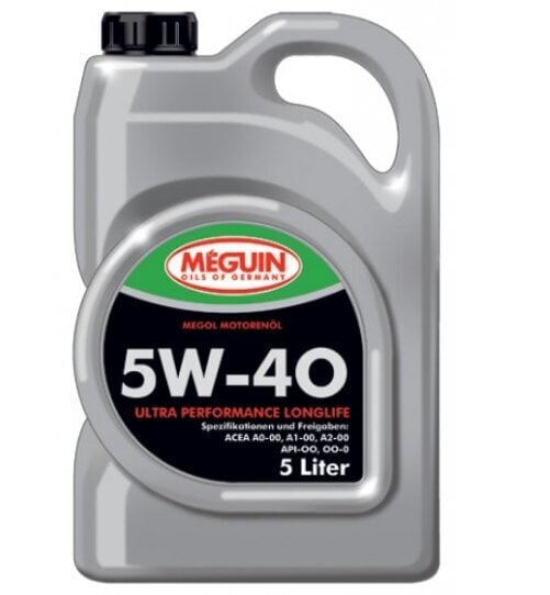 5W-40 Meguin Ultra performance longlife 5L cena un informācija | Motoreļļas | 220.lv