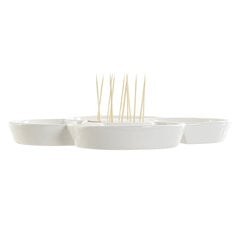 Uzkodu komplekts DKD Home Decor, Bambuss Keramika (22 x 22 x 7 cm) цена и информация | Посуда, тарелки, обеденные сервизы | 220.lv