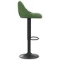 vidaXL bāra krēsli, 2 gab., tumši zaļš samts cena un informācija | Virtuves un ēdamistabas krēsli | 220.lv