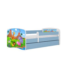 Кровать Babydreams, синяя, 180x80 см, с выдвижным ящиком цена и информация | Кровати | 220.lv