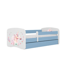 Кровать Babydreams, синяя, 140x70 см, с ящиком цена и информация | Кровати | 220.lv