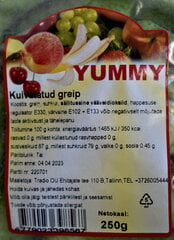 Сушеный грейпфрут 250g цена и информация | Орехи, сухофрукты, семечки | 220.lv