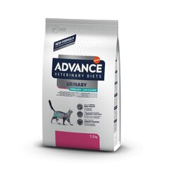 Advance vet cat urinary low calories 7.5 kg - Для стерилизованных котов при мочекаменной болезни с лишним весом цена и информация | Сухой корм для кошек | 220.lv