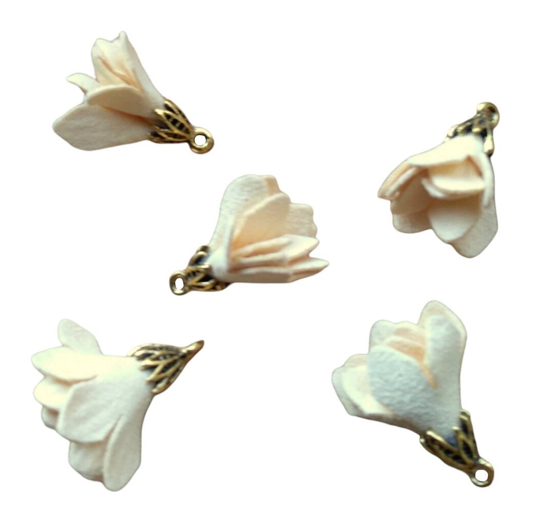 Zieda piekariņš rokassprādzēm/kaklarotām/auskariem, 1,5 * 2,5 cm cena un informācija | Rotu veidošana, pērļošana | 220.lv