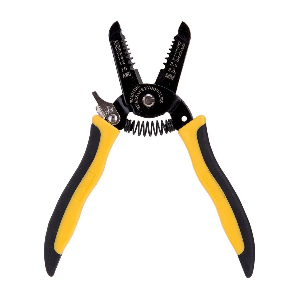 Wire Stripper 0.6-2.6mm Deli Tools EDL2607 (black&yellow) cena un informācija | Instrumentu kastes | 220.lv