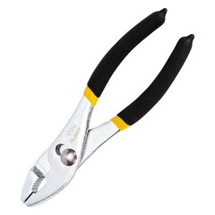 Slip Joint Pliers Deli Tools EDL25506 6'' (black&yellow) cena un informācija | Rokas instrumenti | 220.lv