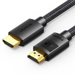 UGREEN HD119 cable HDMI, 4K 30Hz, 10m (black) цена и информация | Кабели и провода | 220.lv