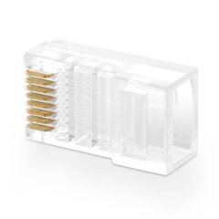 UGREEN NW110 Ethernet, RJ45 Plug, 8P/8C, Cat.5/5e, UTP (100pcs.) cena un informācija | Kabeļi un vadi | 220.lv