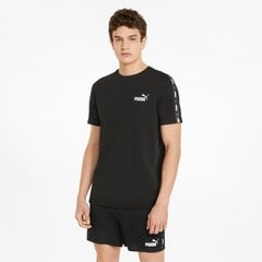 Мужская футболка с коротким рукавом Puma Essentials+ Tape, чёрная S6436238 цена и информация | Мужская спортивная одежда | 220.lv