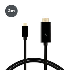 Адаптер USB C—HDMI KSIX цена и информация | Кабели для телефонов | 220.lv