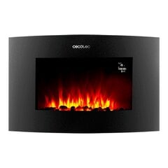 Dekoratīvs Elektrisks Skursteņa Aizsargs Cecotec Ready Warm 3550 Curved Flames Connected Melns 1000 - 2000 W цена и информация | Камины | 220.lv