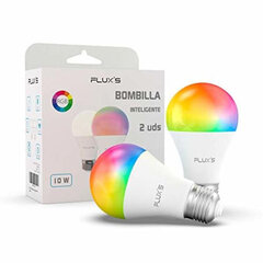 Gudra Spuldze Flux's LED Wi-fi E27 10W Daudzkrāsains (2 pcs) cena un informācija | Spuldzes | 220.lv
