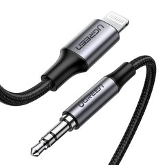 Ugreen MFI Lightning - 3,5 mm mini jack audio cable AUX headphones adapter gray (70509) цена и информация | Кабели для телефонов | 220.lv