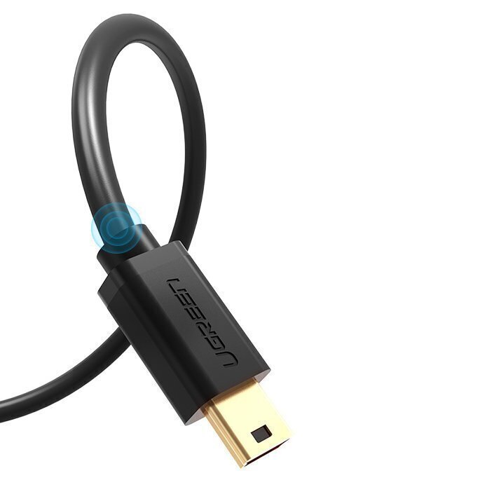 Ugreen USB - mini USB cable 480 Mbps 3 m black (US132 10386) cena un informācija | Savienotājkabeļi | 220.lv