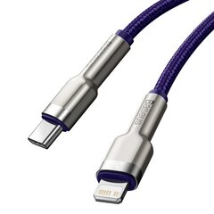 Baseus Cafule Series Metal Data USB Type C - Lightning Cable Power Delivery 20 W 2 m violet (CATLJK-B05) цена и информация | Кабели для телефонов | 220.lv