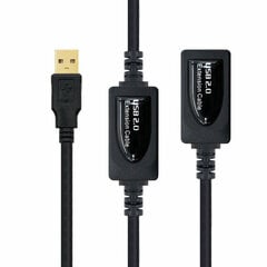 USB pagarinājumu Kabelis NANOCABLE 10.01.0212 10 m цена и информация | Адаптеры и USB разветвители | 220.lv