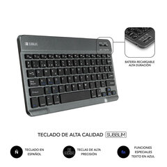 Subblim Teclado Keytab PRO, 10.1" cena un informācija | Somas, maciņi | 220.lv