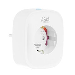 Smart Plug KSIX Smart Energy Slim WIFI 250V Balts цена и информация | Электрические выключатели, розетки | 220.lv