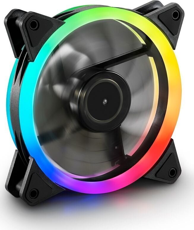 Kārbas ventilators Sharkoon SHARK Blades Fan RGB Ø 12 cm cena un informācija | Datora ventilatori | 220.lv