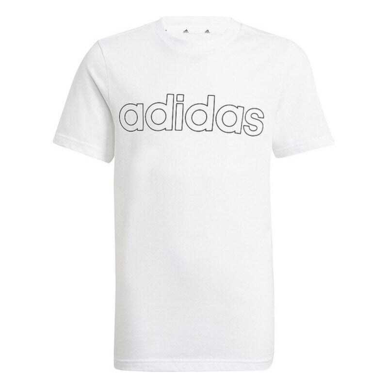 Krekls ar Īsām Piedurknēm Bērniem Adidas B LIN T GN4002 Balts cena un informācija | Zēnu krekli | 220.lv