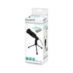 Galda mikrofons Ewent EW3552 3.5 mm Melns cena un informācija | Mikrofoni | 220.lv