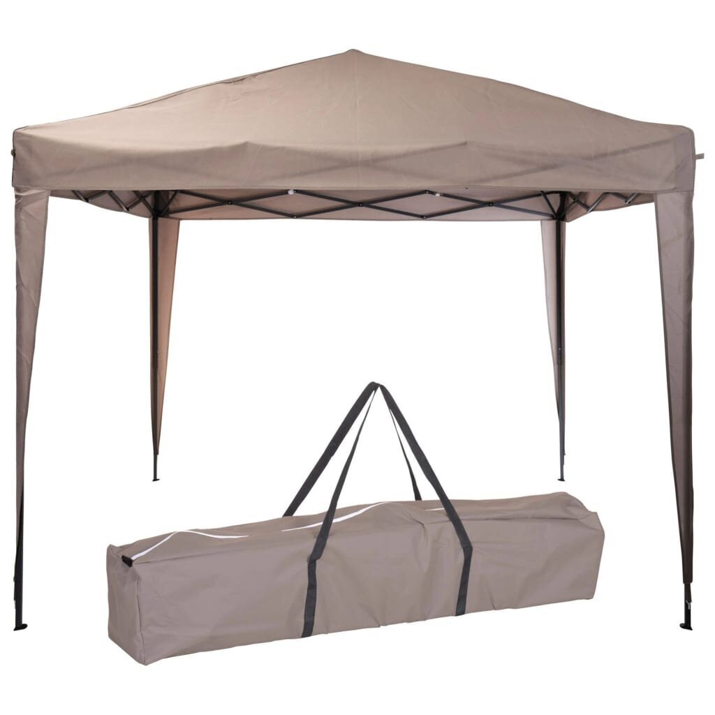 ProGarden svinību telts Easy-Up, 300x300x245 cm, pelēkbrūna cena un informācija | Dārza nojumes un lapenes | 220.lv