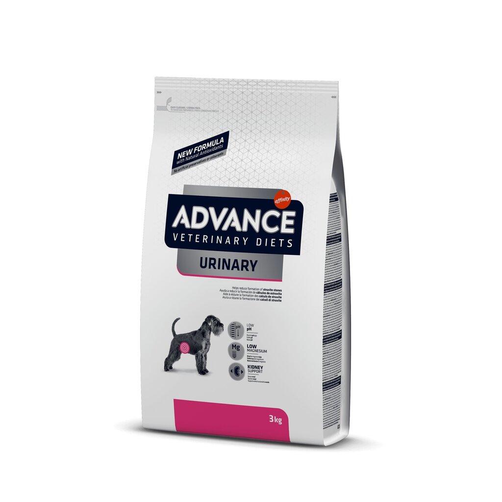 ADVANCE VET DOG URINARY 3.0KG - Suņiem ar urīnizvadkanāla slimībām цена и информация | Sausā barība suņiem | 220.lv