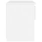 vidaXL naktsskapītis, balts, 40x30x39 cm, skaidu plāksne cena un informācija | Naktsskapīši | 220.lv