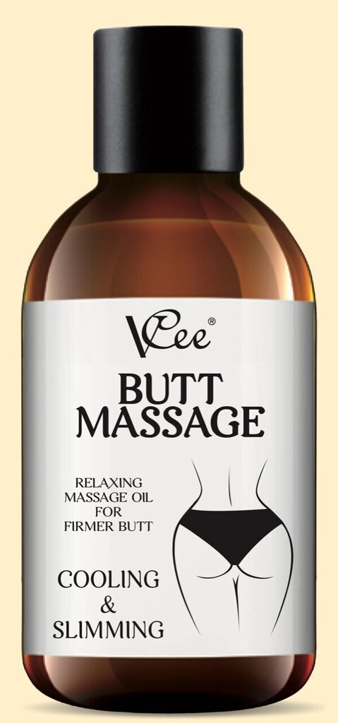 Sēžamvietu paceļoša masāžas eļļa Vcee Butt Lift Massage Oil, 200 ml цена и информация |  Masāžas eļļas | 220.lv