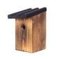 Putnu būris, 23x16x30H, apdedzināta pamatne ar melnu jumtu cena un informācija | Putnu būri un barotavas | 220.lv