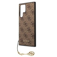 Оригинальный чехол GUESS Charms Collection для Samsung Galaxy S22 Plus, коричневый цена и информация | Чехлы для телефонов | 220.lv