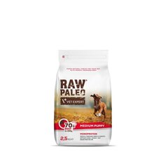 Сухой беззерновой корм Raw Paleo для щенков средних пород Puppy Medium с говядиной, 2,5 кг цена и информация |  Сухой корм для собак | 220.lv