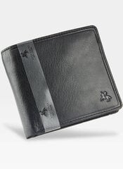 Мужской кожаный кошелек Visconti с защитой RFID, черный цена и информация | Мужские кошельки | 220.lv