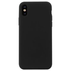 Maciņš priekš Iphone XS MAX, Case LIQUID SILICONE, melns cena un informācija | Telefonu vāciņi, maciņi | 220.lv