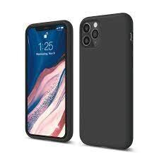 Case LIQUID SILICONE maciņš priekš Iphone 11 PRO MAX, melns cena un informācija | Telefonu vāciņi, maciņi | 220.lv