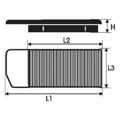 Gaisa filtrs Green Filters P965017 cena un informācija | Auto piederumi | 220.lv