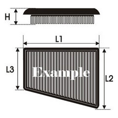 Gaisa filtrs Green Filters P965018 cena un informācija | Auto piederumi | 220.lv