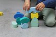 Mīkstie klucīši ''Blokki" - Piparmētru zils, Quut 172796 cena un informācija | Rotaļlietas zīdaiņiem | 220.lv