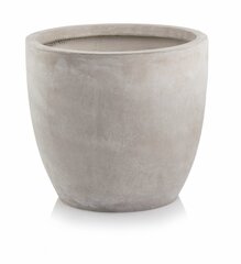 Keramikas pods Ecolite, apaļš, bēšs, 45 x 44 (H) cm cena un informācija | Puķu podi | 220.lv
