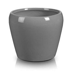 Керамический горшок Barcelona, круглый, серый, 14 х 13(А) см цена и информация | Ящики для рассады | 220.lv