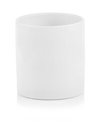 Keramikas pods Piano, apaļš, balts, 20 x 20 (H) cm цена и информация | Вазоны | 220.lv