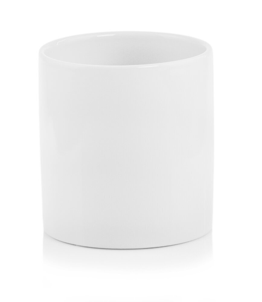 Keramikas pods Piano, apaļš, balts, 20 x 20 (H) cm cena un informācija | Puķu podi | 220.lv