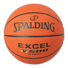 Баскетбольный мяч Spalding Excel TF-500 7, темно-оранжевый цена и информация | Баскетбольные мячи | 220.lv