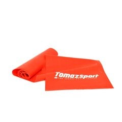 Elastīgā lente Tomaz Sport Medium 200x15x0,2cm Sarkana 6-7lbs цена и информация | Фитнес-резинки, гимнастические кольца | 220.lv