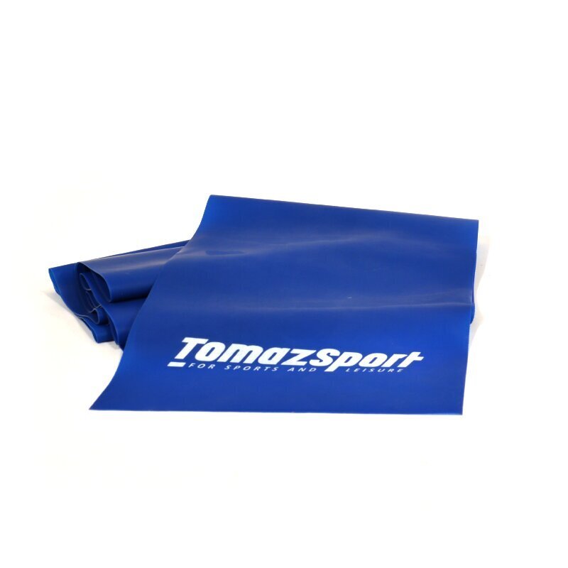 Elastīgā lente Tomaz Sport Extra Heavy 200x15x0,3cm Zila 10-12lbs цена и информация | Fitnesa gumijas, gredzeni | 220.lv