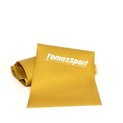 Elastīgā lente Tomaz Sport Max 200x15x0,65cm Zeltaina 30-40lbs цена и информация | Фитнес-резинки, гимнастические кольца | 220.lv