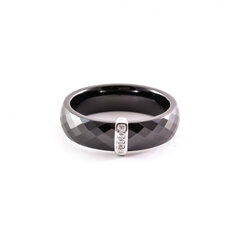 Керамическое кольцо с бриллиантами ZGFY01010R5WD цена и информация | Кольца | 220.lv
