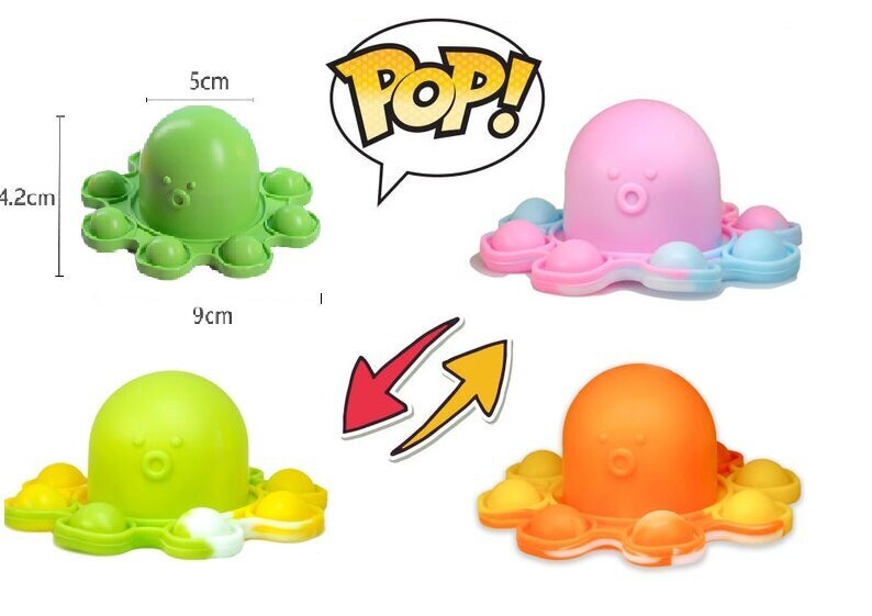 Pop it! burbuļu spēles astoņkājis cena un informācija | Galda spēles | 220.lv