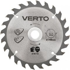 Dimanta disks Verto, 140x20mm, 24Z cena un informācija | Dārza tehnikas rezerves daļas | 220.lv